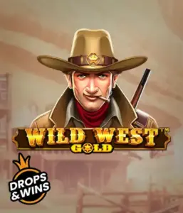  Encounter the rugged sheriff of "Wild West Gold," a popular slot game by Pragmatic Play. The image shows a confident sheriff with a golden star badge, framed by a dusty Old West town backdrop. The game's title is prominently displayed in a classic font, highlighting the theme of adventure and law enforcement in the wild frontier. 