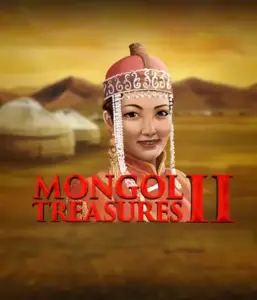 Step into the vibrant culture of Mongolia with the Mongol Treasures 2 game by Endorphina, highlighting a stunning Mongolian woman adorned in traditional attire against a golden Mongolian steppe backdrop. This image evokes the spirit of Mongolian tradition, offering a memorable cultural journey. 